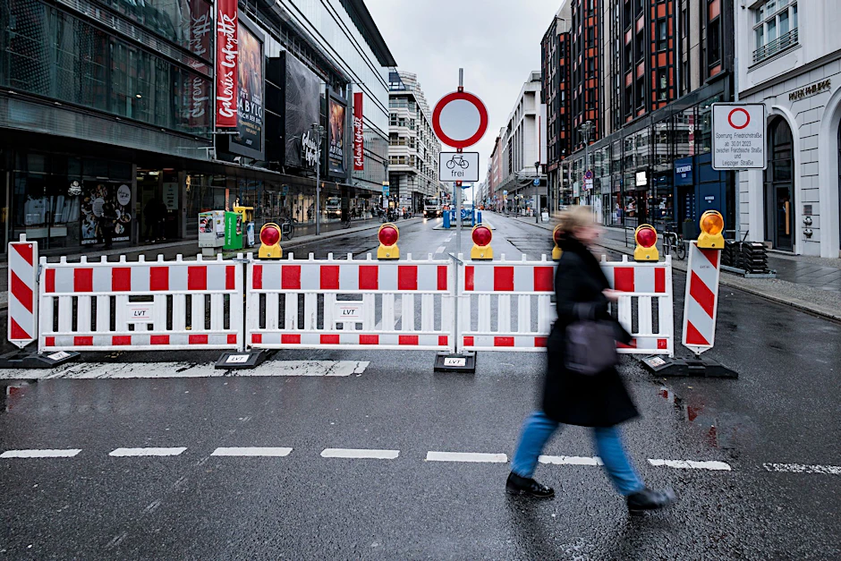 Gegen den Willen der Mehrheit: die Sperrung der Einkaufsstraße in Berlins Mitte.