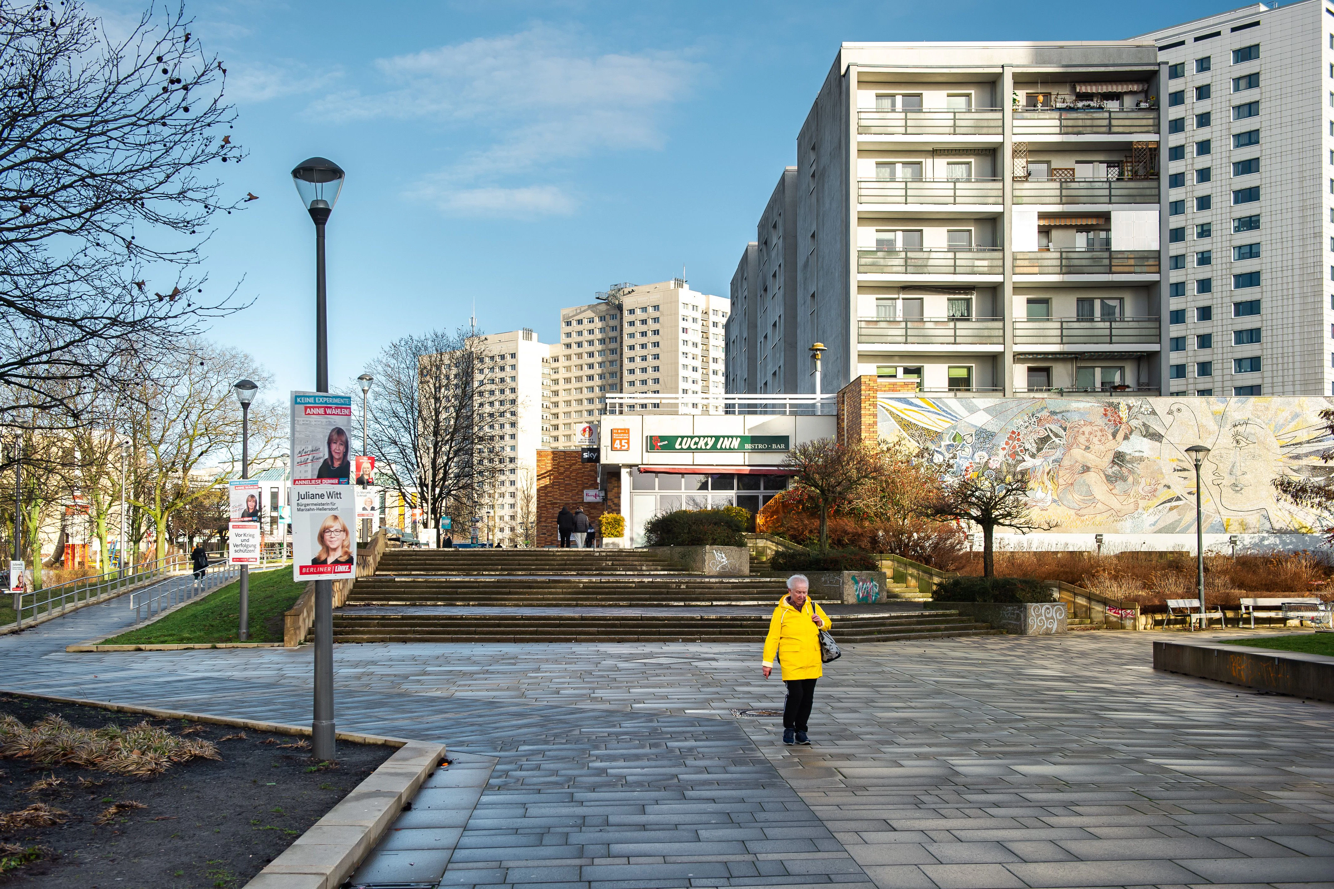 Keine Hochburg der Linken mehr: die Marzahner Promenade mitten in der Großsiedlung Marzahn.