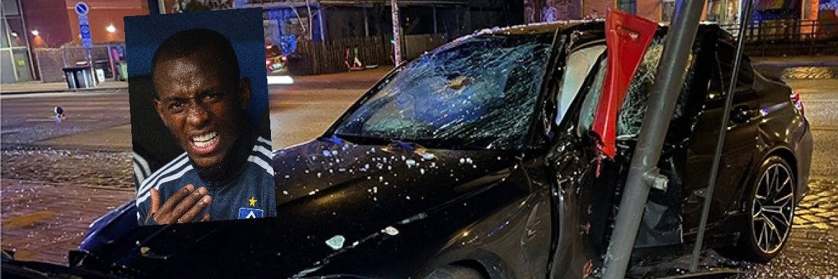 HSV-Profi Jean-Luc Dompé sorgte für Angst und Schrecken auf St. Pauli, crashte mit seinem PS-Monster in eine Bushaltestelle. 