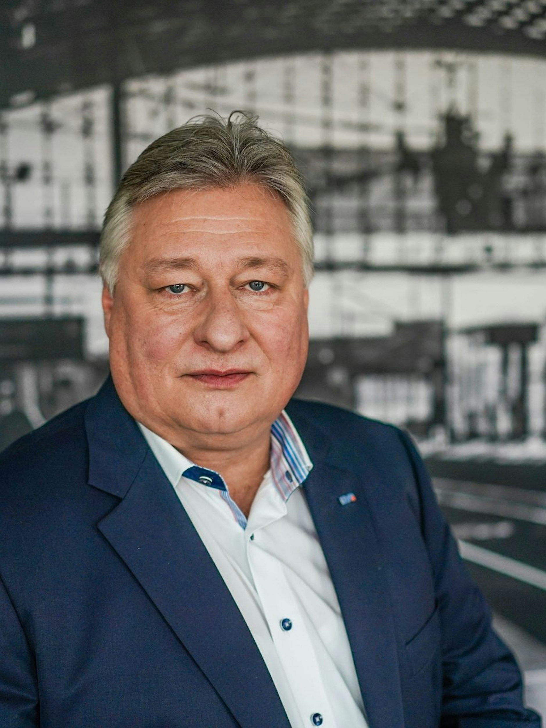 Martin Burkert, Vorsitzender der Eisenbahn- und Verkehrsgewerkschaft (EVG).
