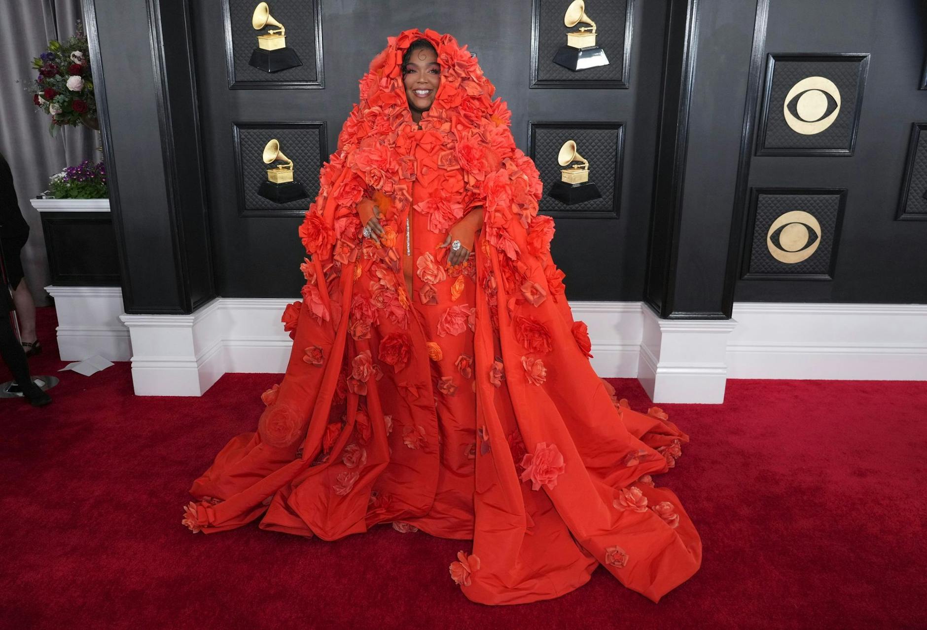 US-Sängerin Lizzo kommt zur Verleihung der 65. Grammy Awards in Los Angeles.