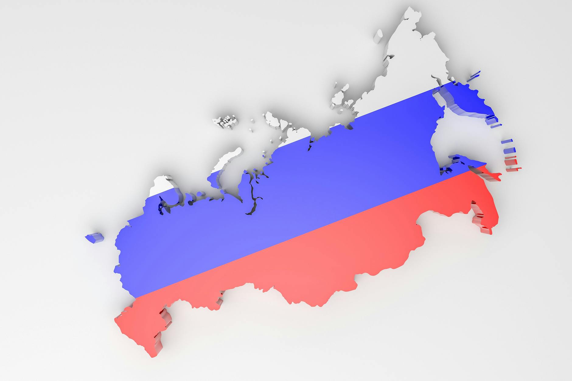 Der Gebietsumriss der Russischen Föderation