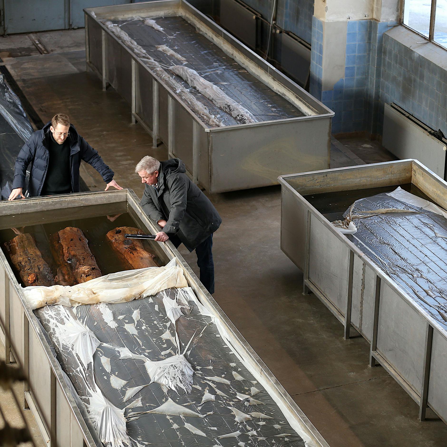 Erstmals der Öffentlichkeit gezeigt: Die älteste Straße Berlins wird konserviert