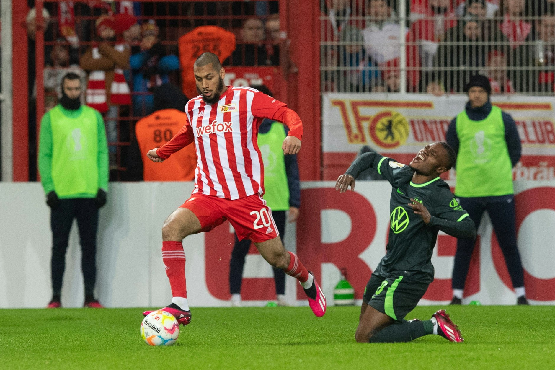 Aissa Laidouni, der neue Mittelfeldspieler des 1. FC Union, hinterließ bei seinem Debüt gegen Wolfsburg Eindruck.