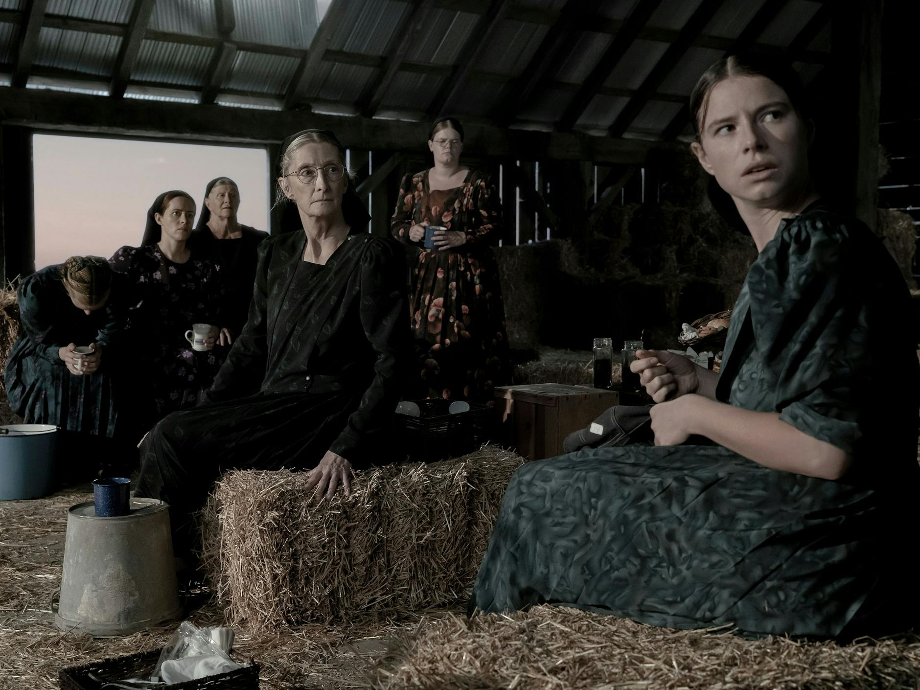 Sarah Polleys „Women Talking“ – deutscher Titel: „Die Aussprache“ – basiert auf dem gleichnamigen Roman der kanadischen Schriftstellerin Miriam Toews. Nominiert ist das Drama, das sexuelle Gewalt zum Thema hat, somit auch in der Kategorie bestes adaptiertes Drehbuch.