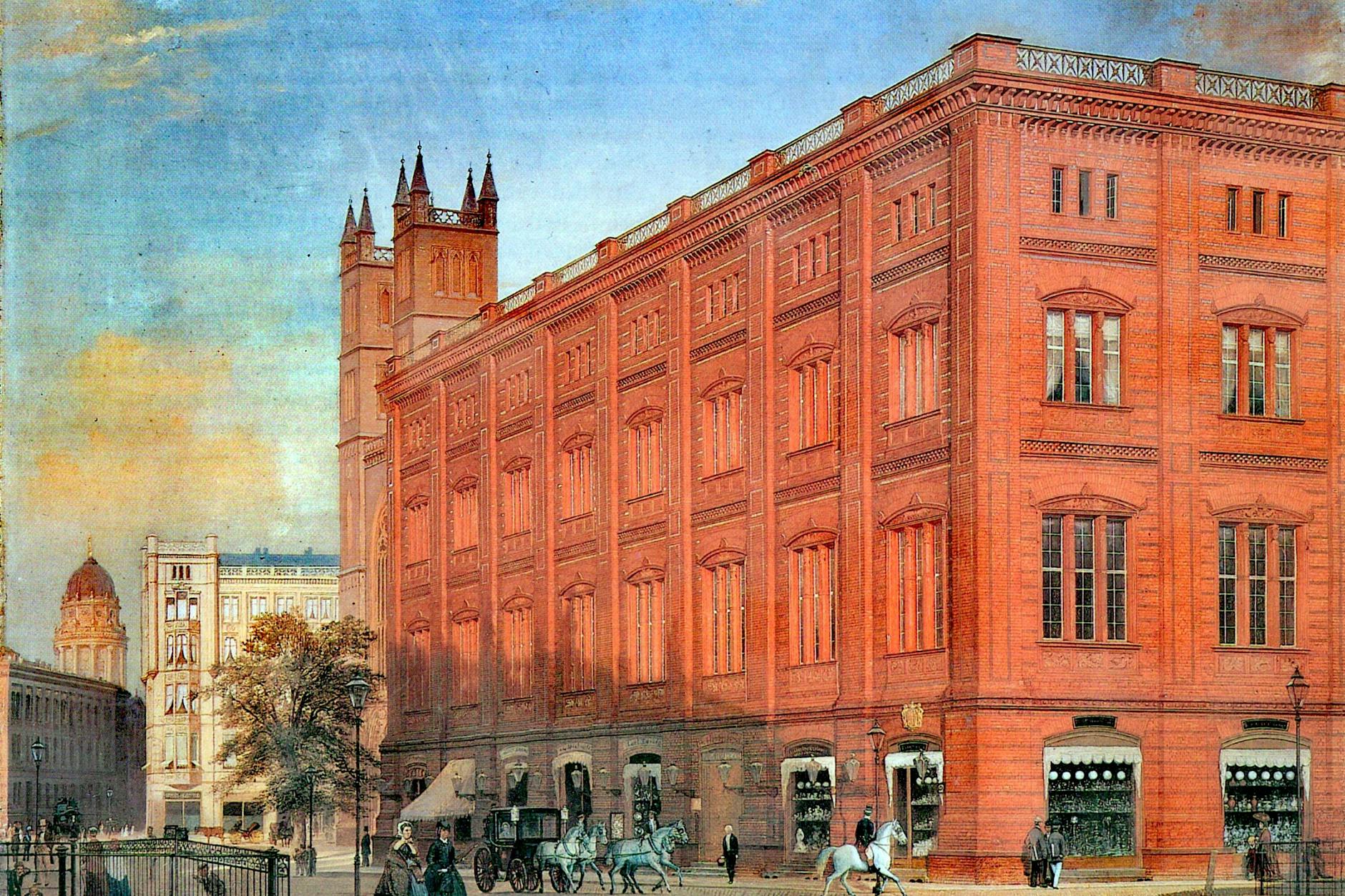 Eine historische Aufnahme der Bauakademie