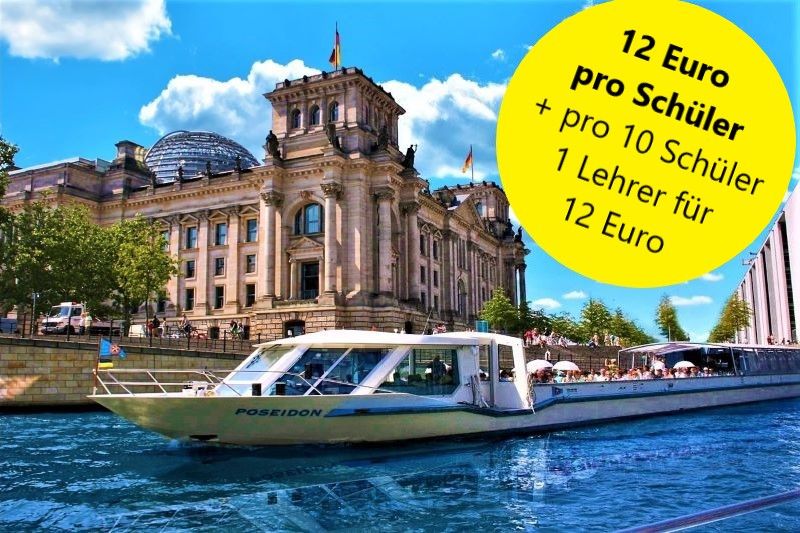 Schiffstour für Schulklassen Berlin 2024 Spree | 12 EUR Tickets!