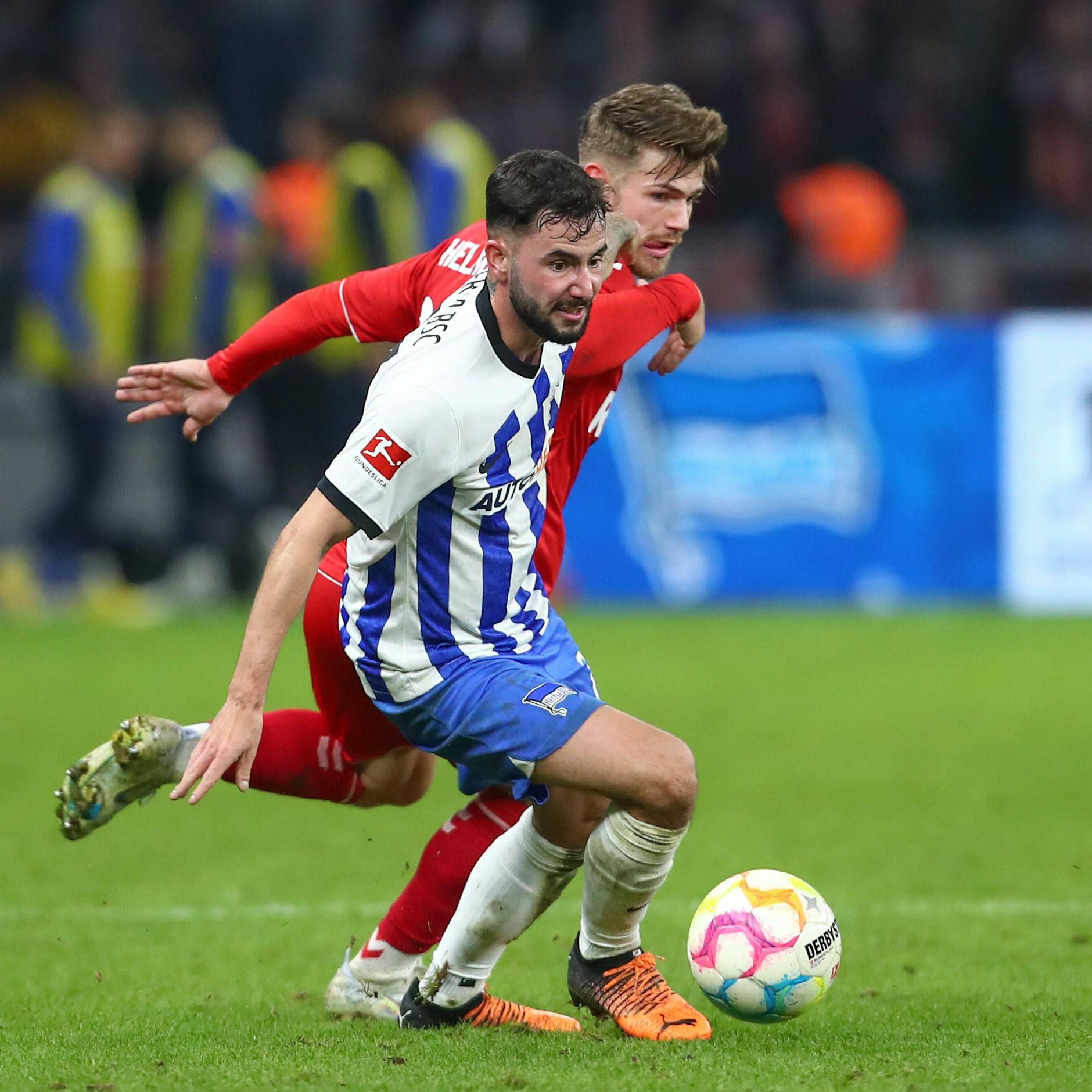 Am 12. November 2022 gab es den letzten Sieg von Hertha BSC – 2:0 gegen den 1. FC Köln. Marco Richter war immer einen Schritt schneller als Gegenspieler Jan Thielmann.