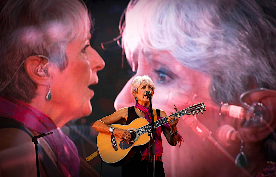 Die vielen Gesichter der Joan Baez, hier in einem Konzert von 2019
