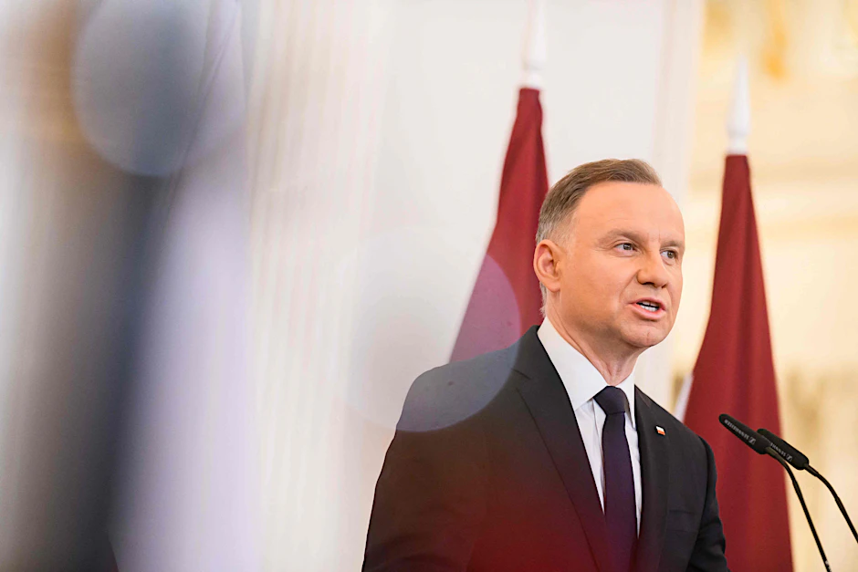 Polens Präsident Andrzej Duda&nbsp;will bei den Kampfjet-Lieferungen für die Ukraine keinen Alleingang wagen.&nbsp;