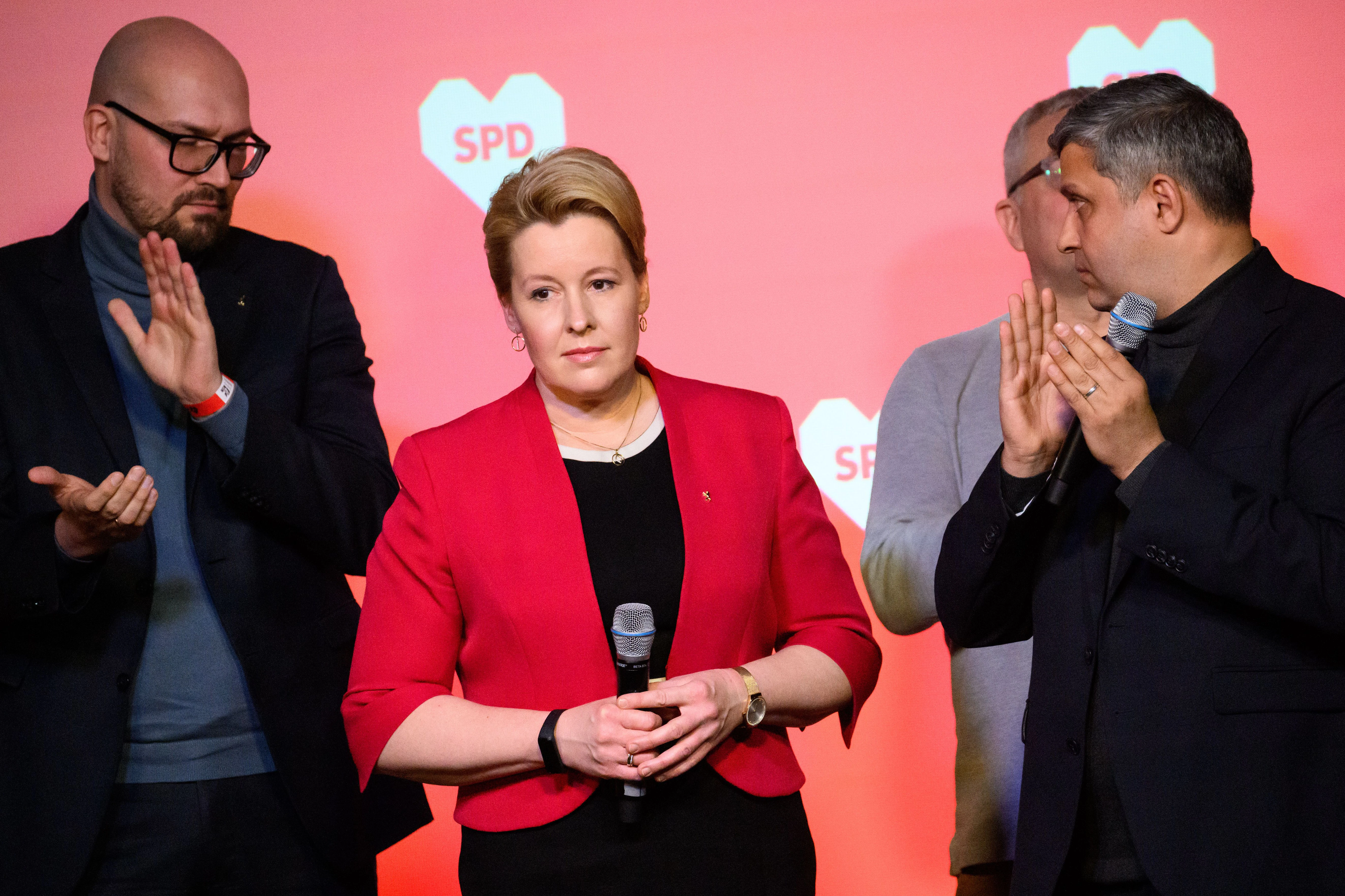 Franziska Giffey ist enttäuscht