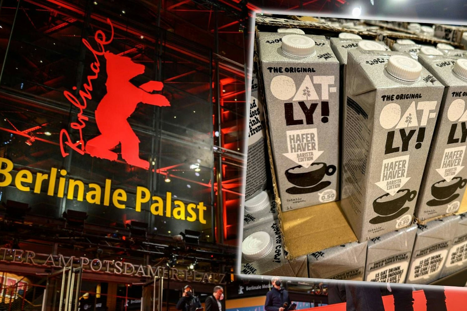 In diesem Jahr wird es auf der Berlinale nur Hafermilch geben.