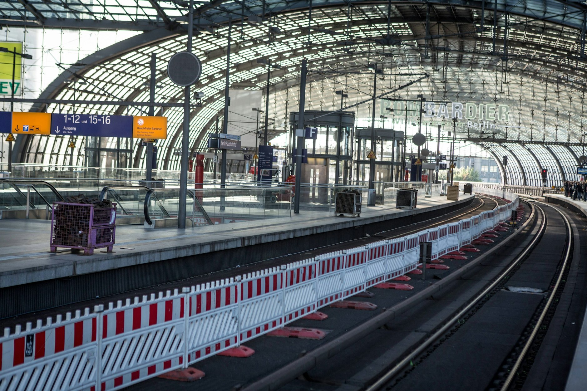 Streckensperrung am Berliner Hauptbahnhof