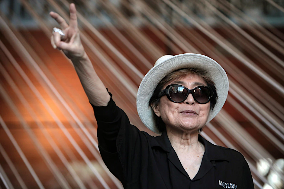 Yoko Ono, Menschenrechtsaktivistin, Filmemacherin und Künstlerin 2016 in Mexiko.&nbsp;