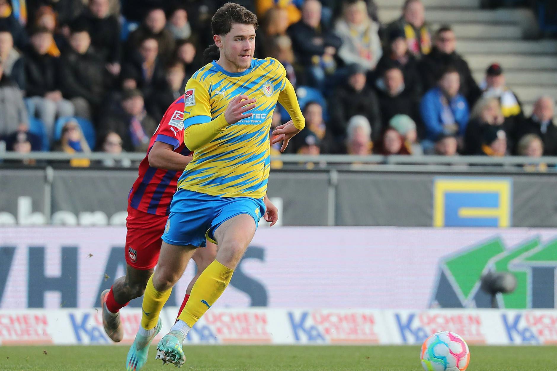 Verteidiger Linus Gechter (18) stand nach seinem Winter-Wechsel von Hertha BSC nach Braunschweig bisher in jedem Spiel für die Eintracht in der Startelf. 