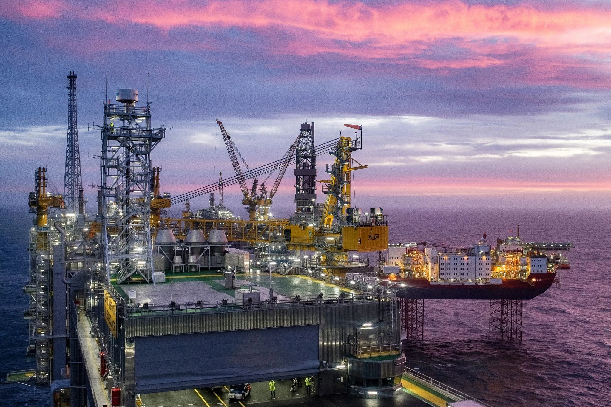 Das Johan Sverdrup-Ölfeld in der Nordsee.&nbsp;