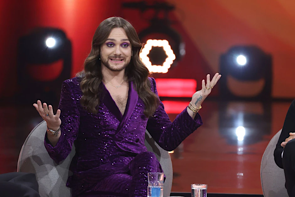 Liebt sein Haar: Riccardo Simonetti ist zu Gast in der ARD-Show „Verstehen Sie Spaß? .“