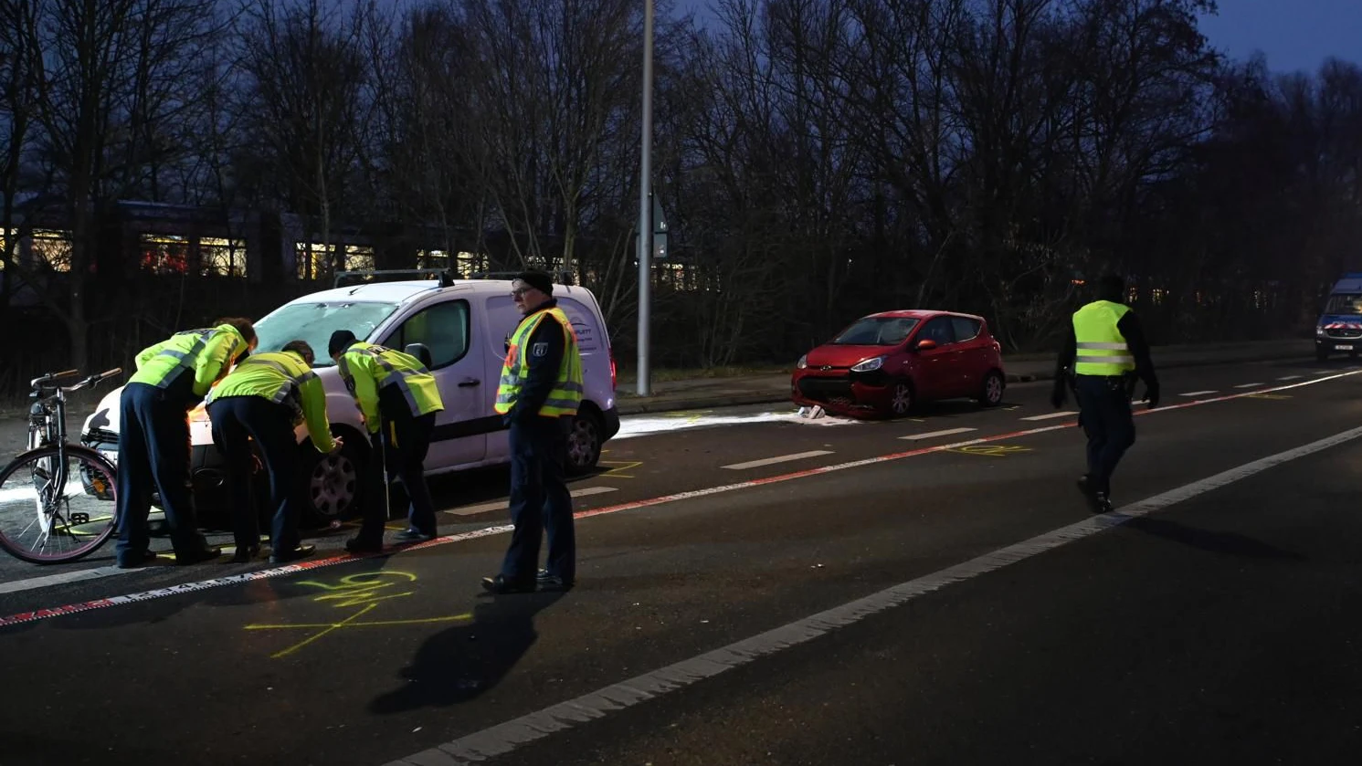 Die Unfallstelle in Marzahn.