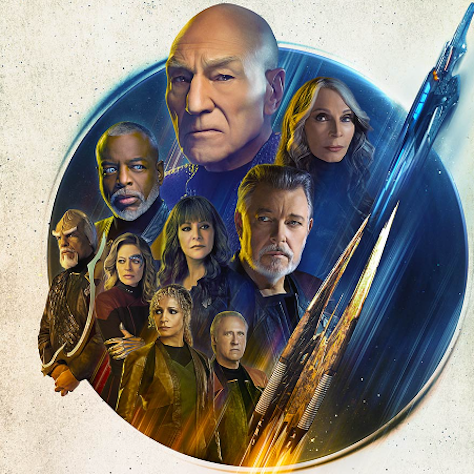 Das Poster zur Serie: Picard mit seiner alten Mannschaft im neuen Einsatz.