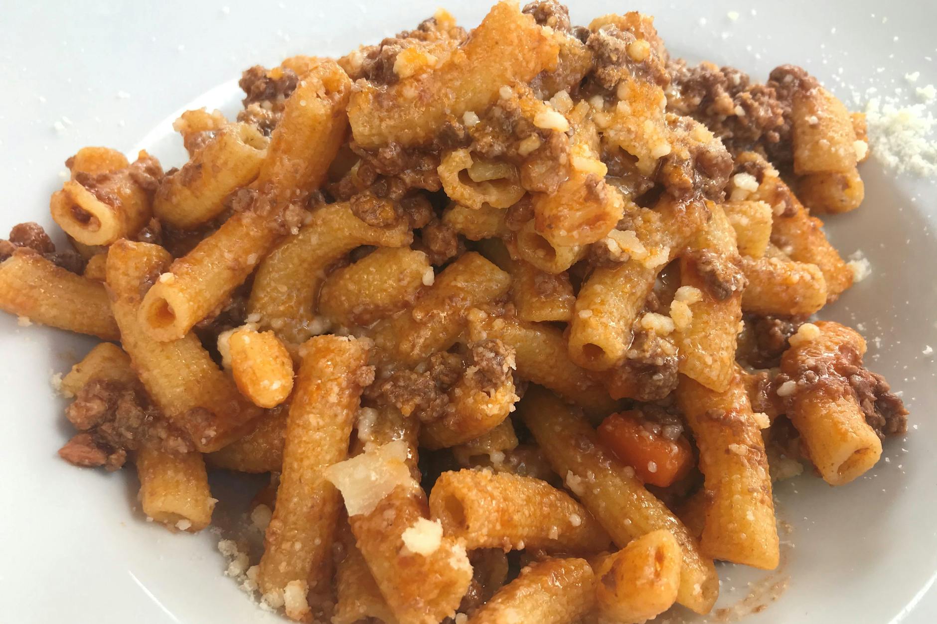 So sieht die traditionelle Bolognese des Autors aus.