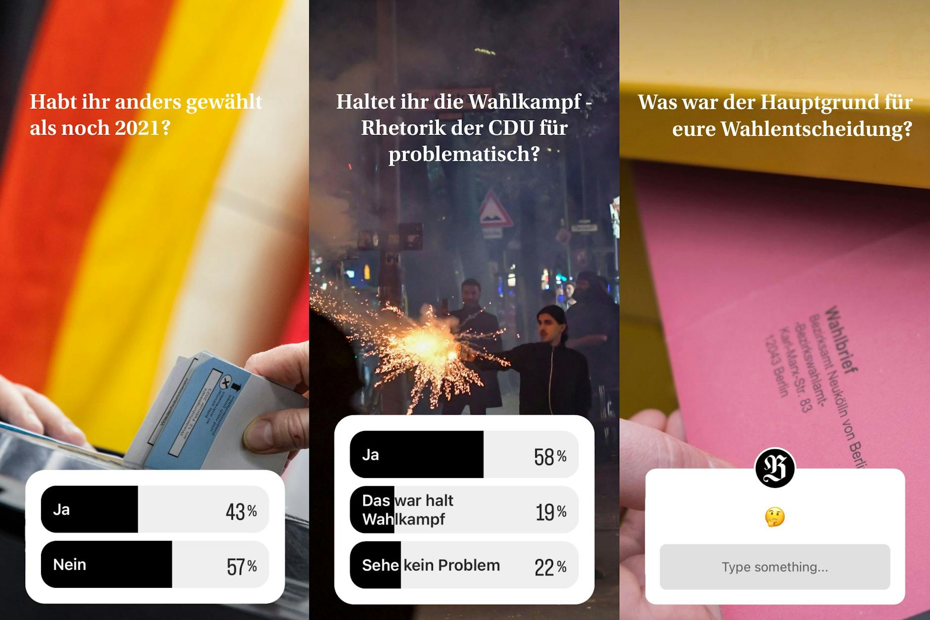 Viele Menschen in Berlin fanden die Rhetorik der CDU problematisch, haben sie dann aber aus Protest trotzdem gewählt.