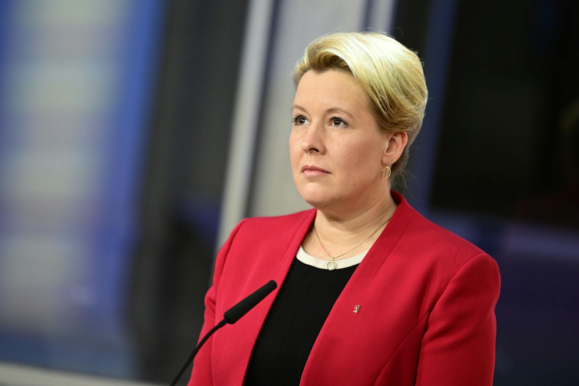 Franziska Giffey am Wahlabend