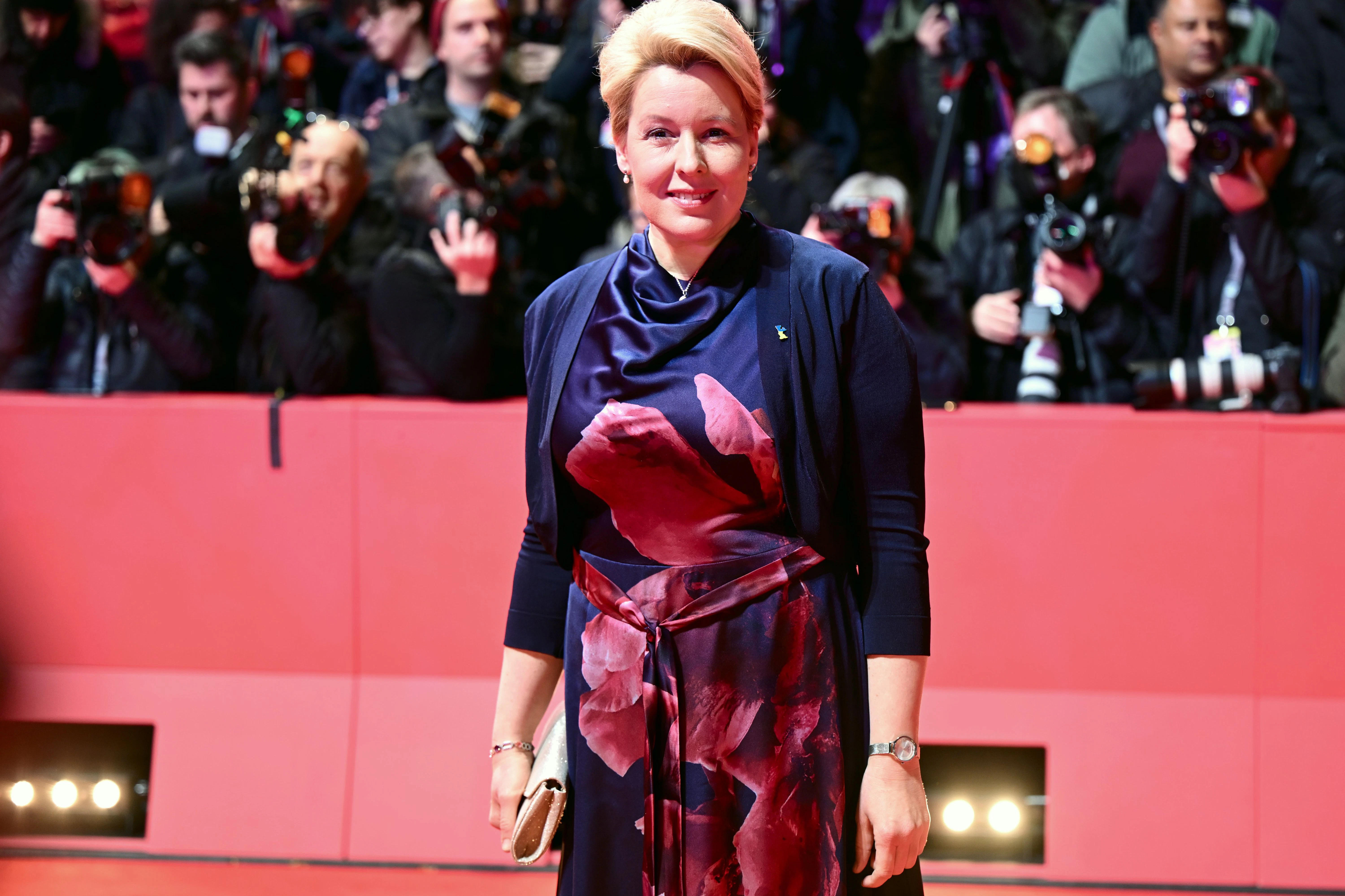Franziska Giffey, Regierende Bürgermeisterin von Berlin, kommt zur Eröffnung der Berlinale.&nbsp;