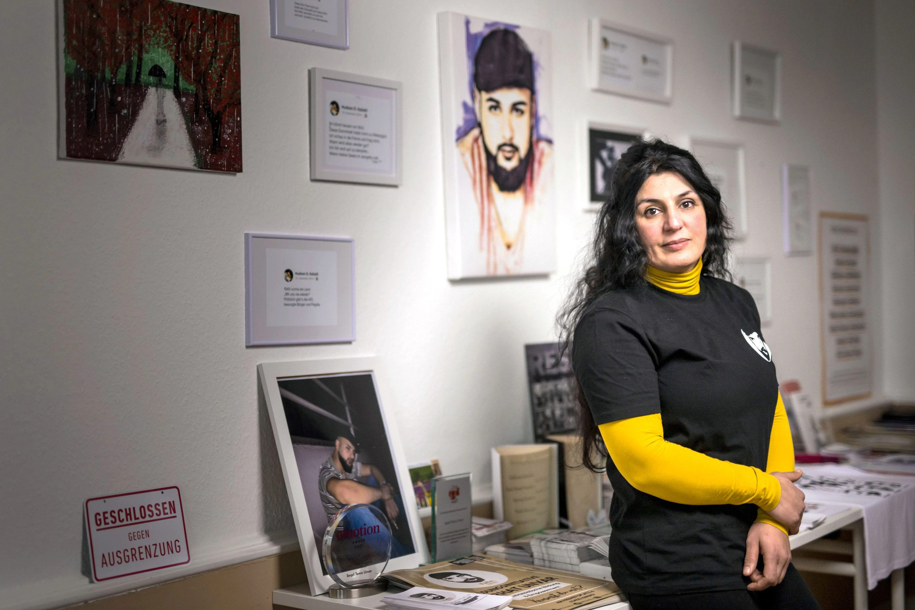 Serpil Temiz Unvar, Gründerin der Bildungsinitiative Ferhat Unvar, benannt nach ihrem Sohn, einem der Opfer des rassistischen Anschlags vom 19. Februar 2020.
