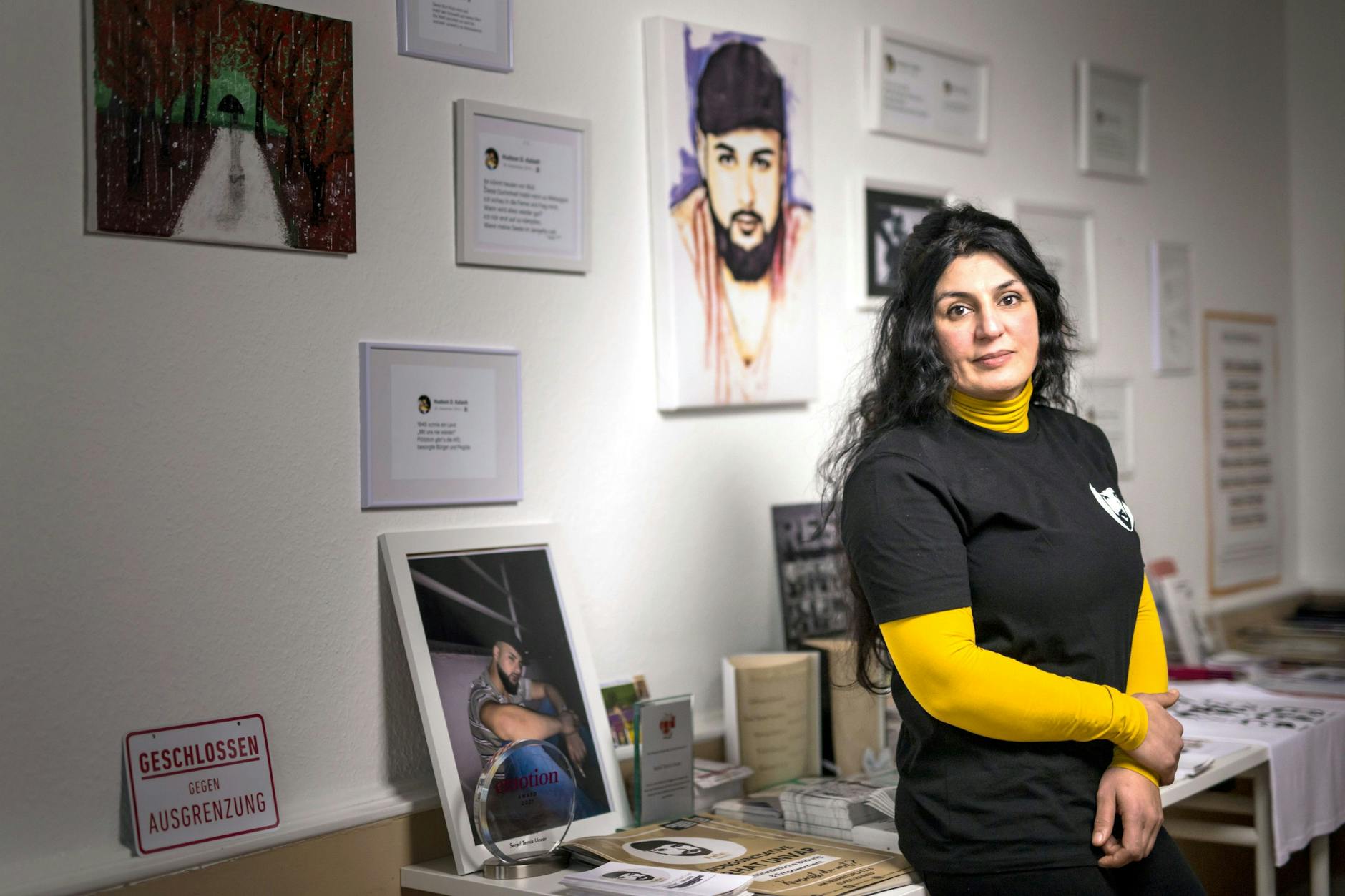 Serpil Temiz Unvar, Gründerin der Bildungsinitiative Ferhat Unvar, benannt nach ihrem Sohn, einem der Opfer des rassistischen Anschlags vom 19. Februar 2020.