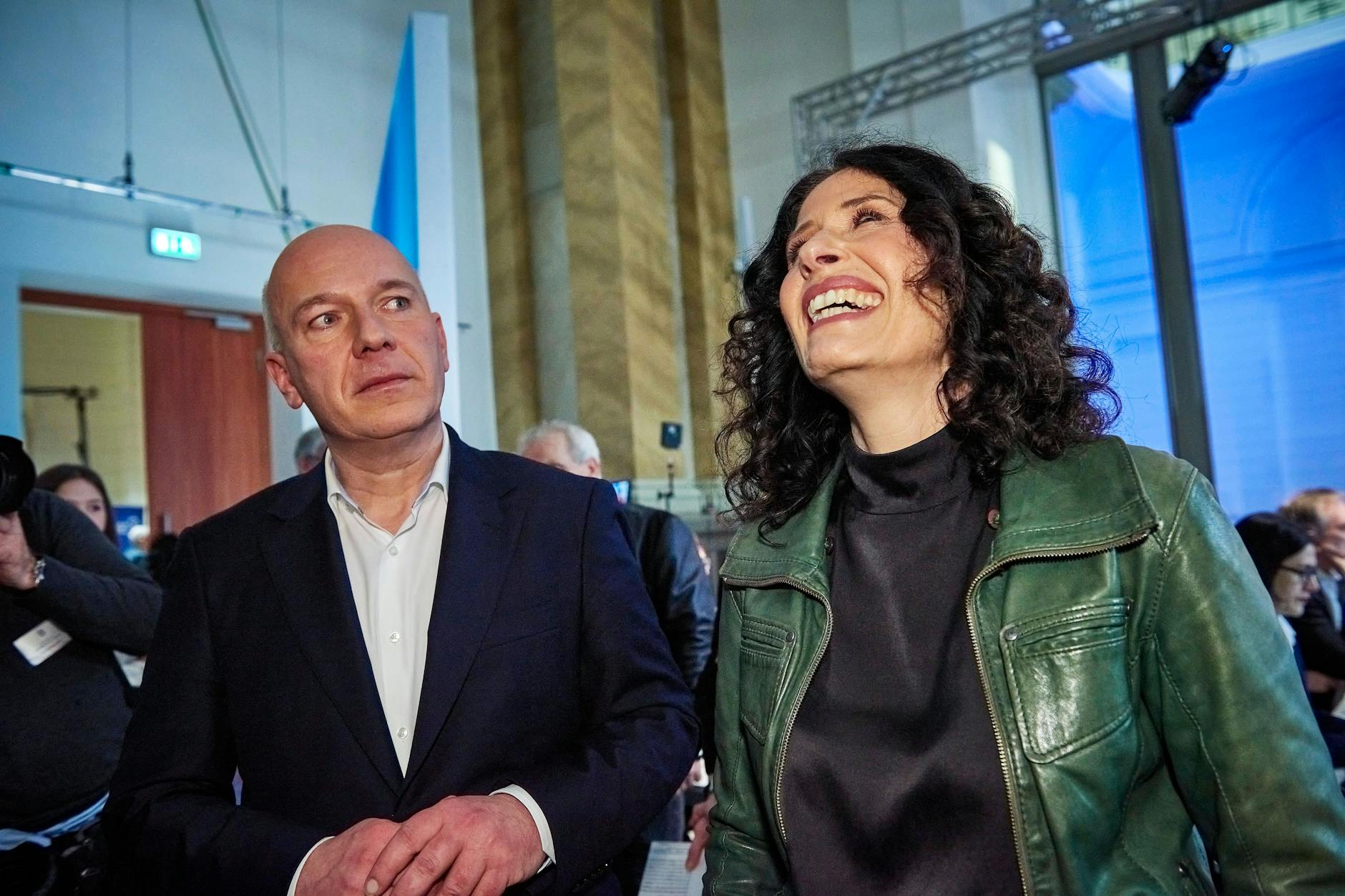 Die Berliner Spitzenkandidaten Kai Wegner (CDU) und Bettina Jarasch (Grüne)