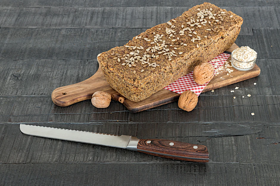 Das leckere Brot ohne Mehl ist laut Rezept voller guter Zutaten und deshalb so gesund.