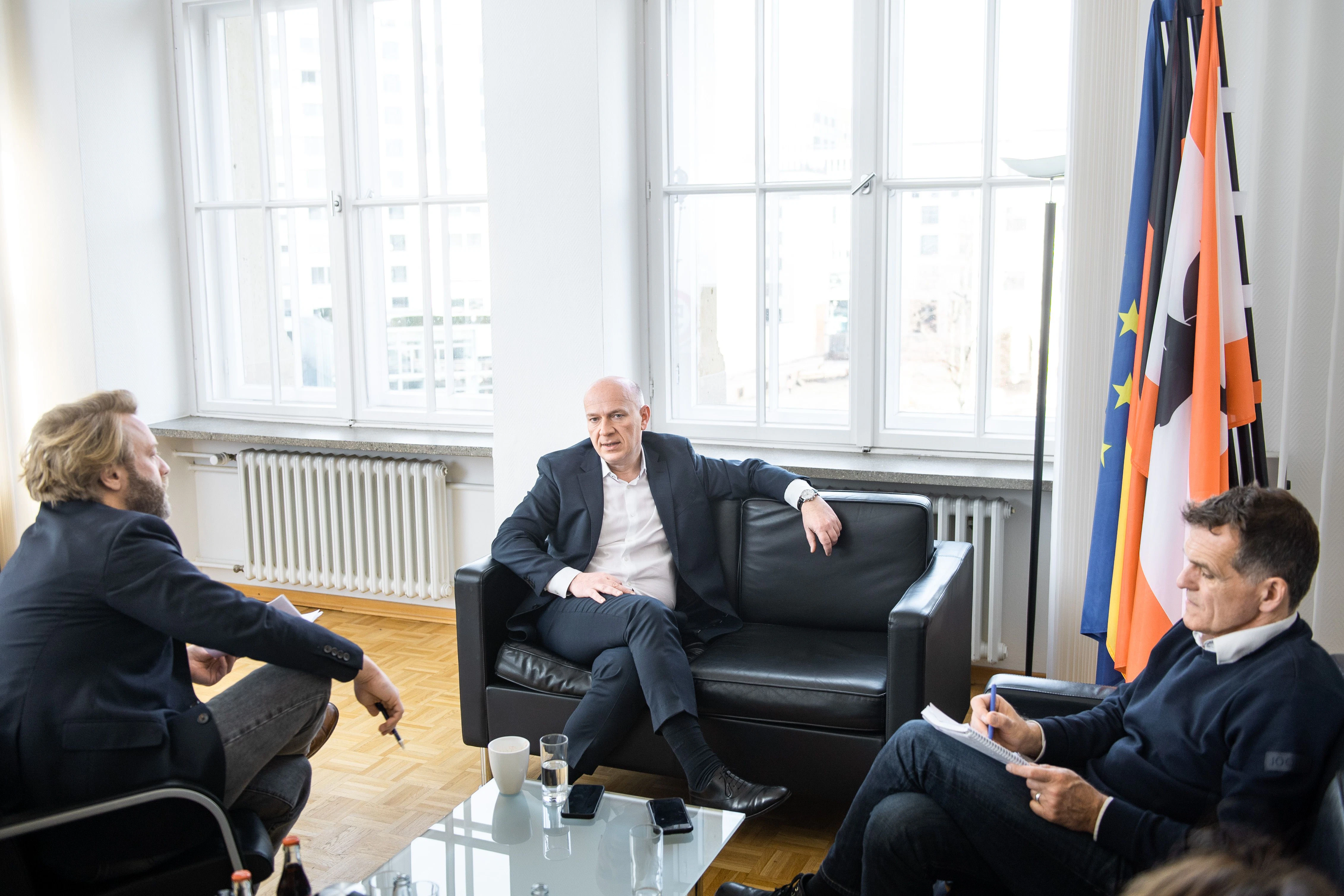 Kai Wegner im Gespräch mit der Berliner Zeitung