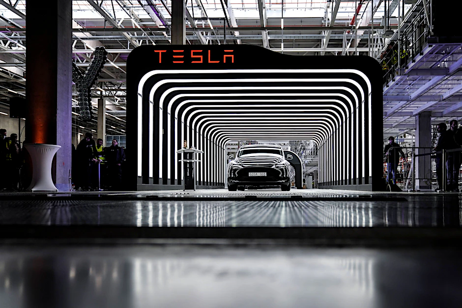 Tesla Delivery Day: Eröffnung der Tesla-Gigafactory in Grünheide, März 2022.
