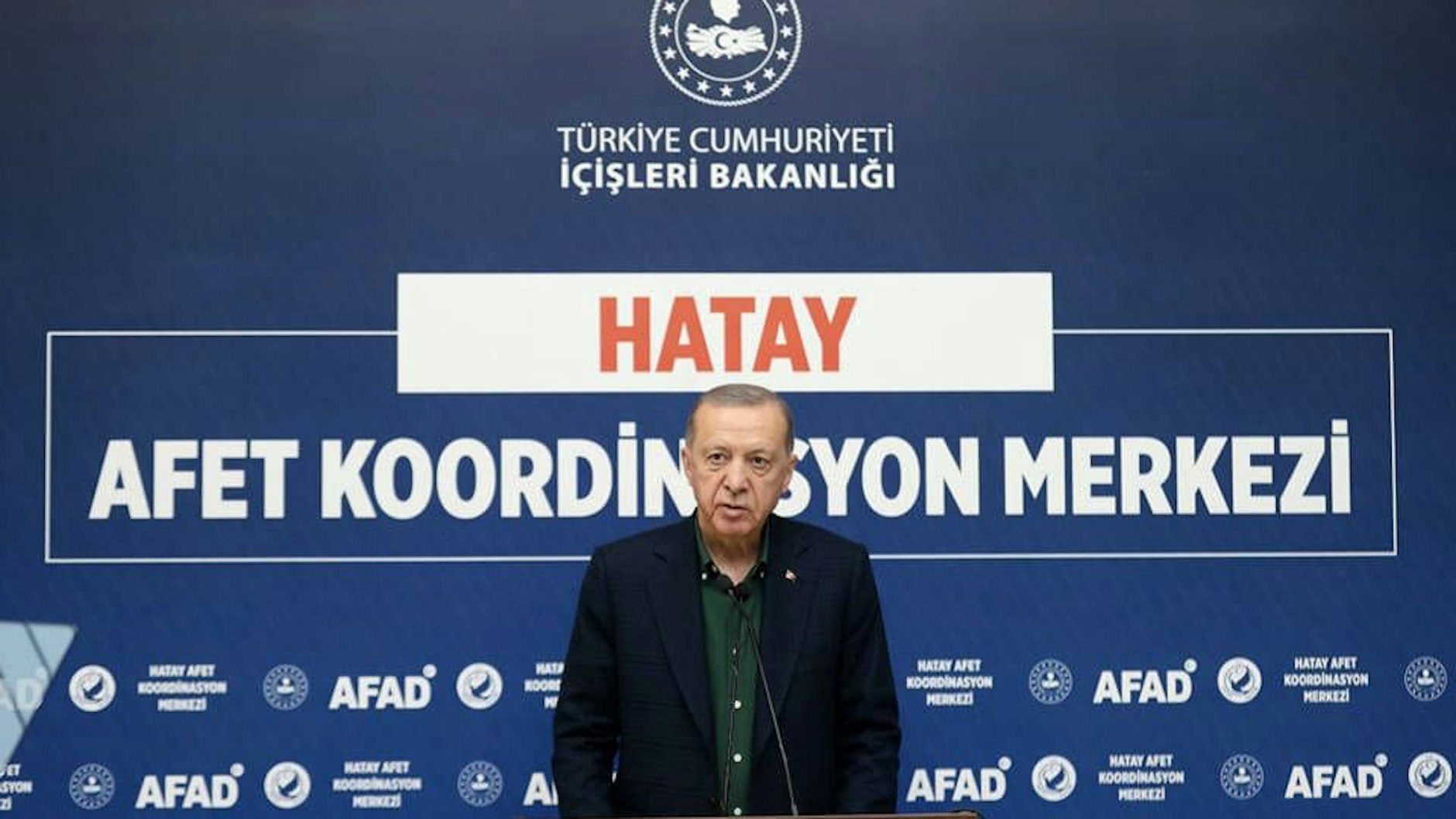 Der türkische Machthaber Recep Tayyip Erdogan besuchte die Region Hatay.