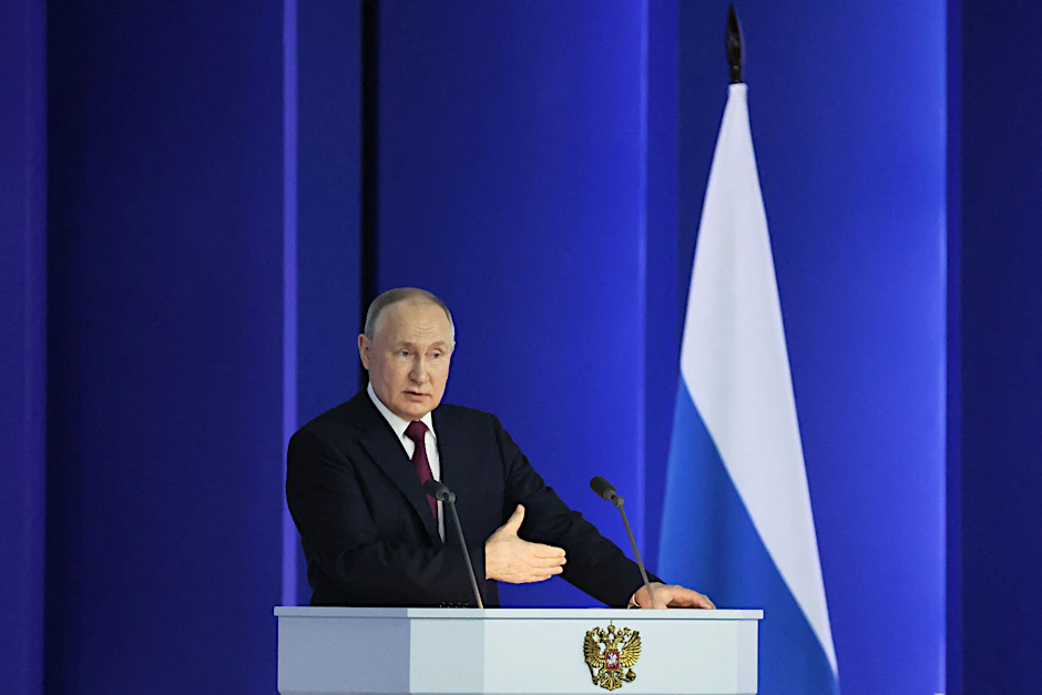 Wladimir Putin bei seiner Rede zur Lage der Nation