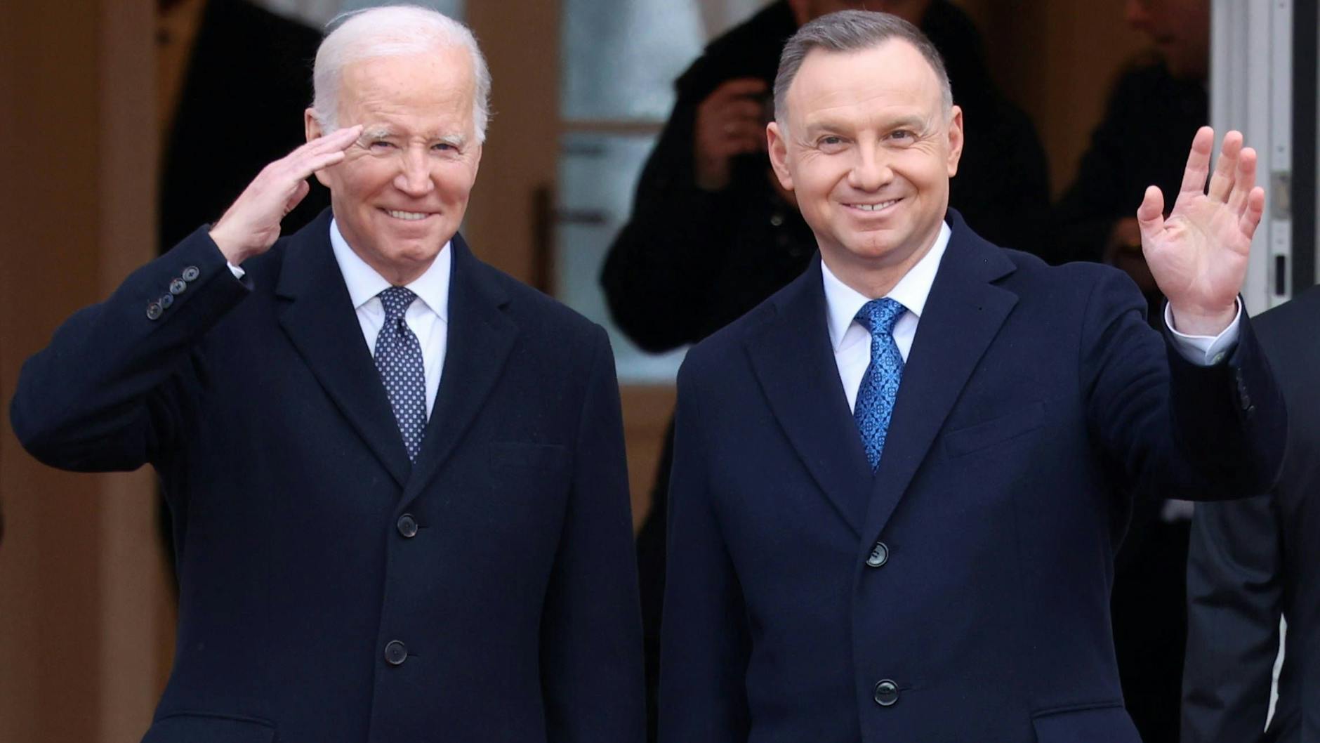 US-Präsident Joe Biden mit seinem polnischen Amtskollegen Andrzej Duda in Warschau.