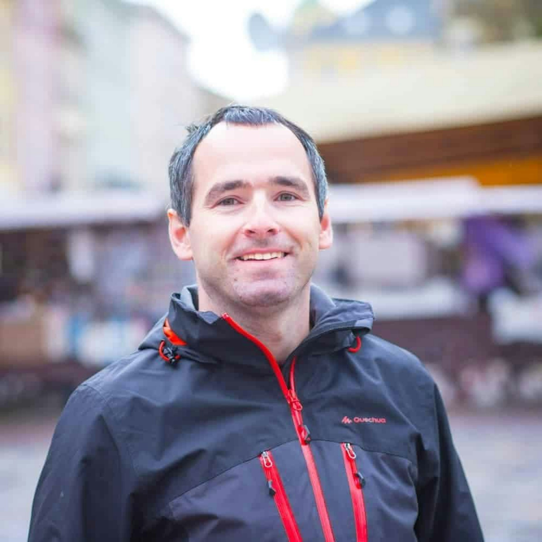 Ein Bild des Autors aus friedlichen Tagen als Stadtführer in Lwiw in der Ukraine.