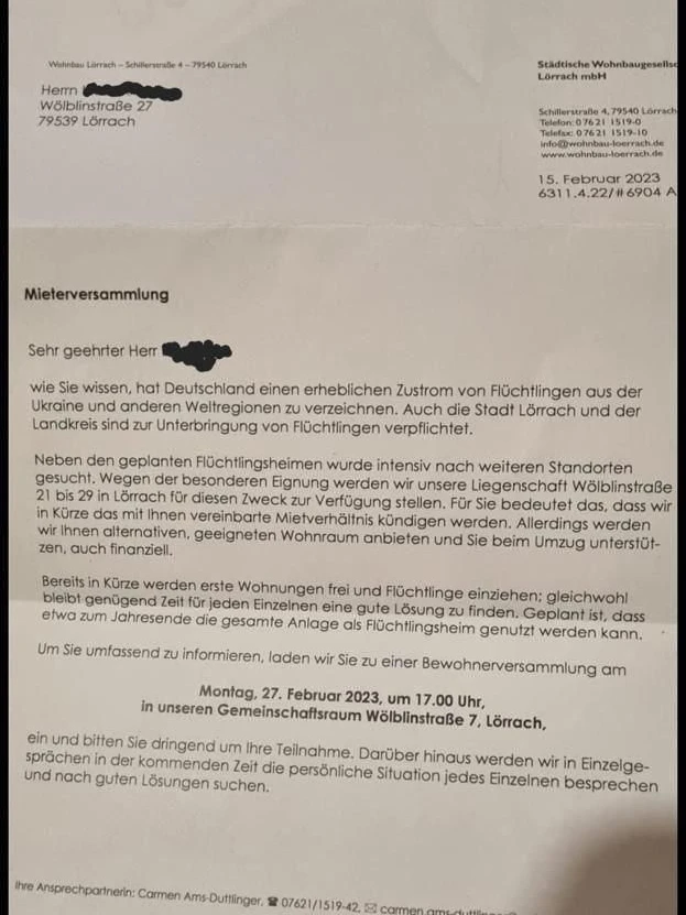 Diese Mitteilung an die Mieter sorgt derzeit für Aufruhr im Netz.&nbsp;