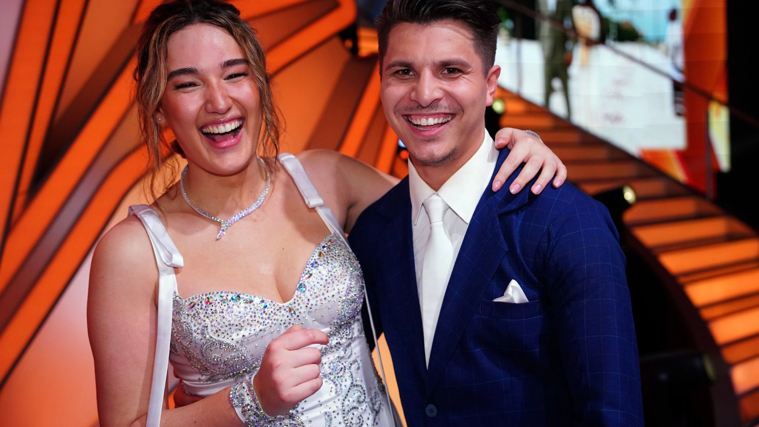 „Germanys Next Topmodel“-Gewinnerin Alex Mariah Peter tanzt 2023 bei „Let's Dance“ mit Alexandru Ionel.