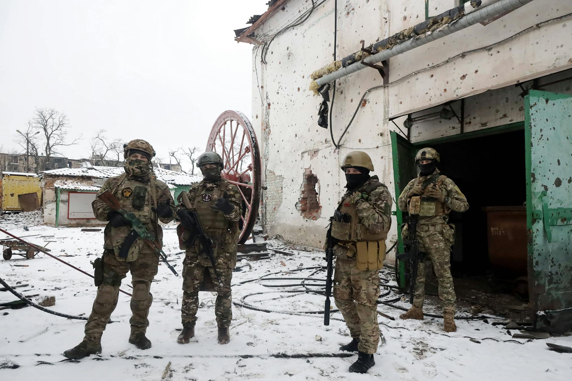Söldner der Gruppe Wagner in der Ukraine.