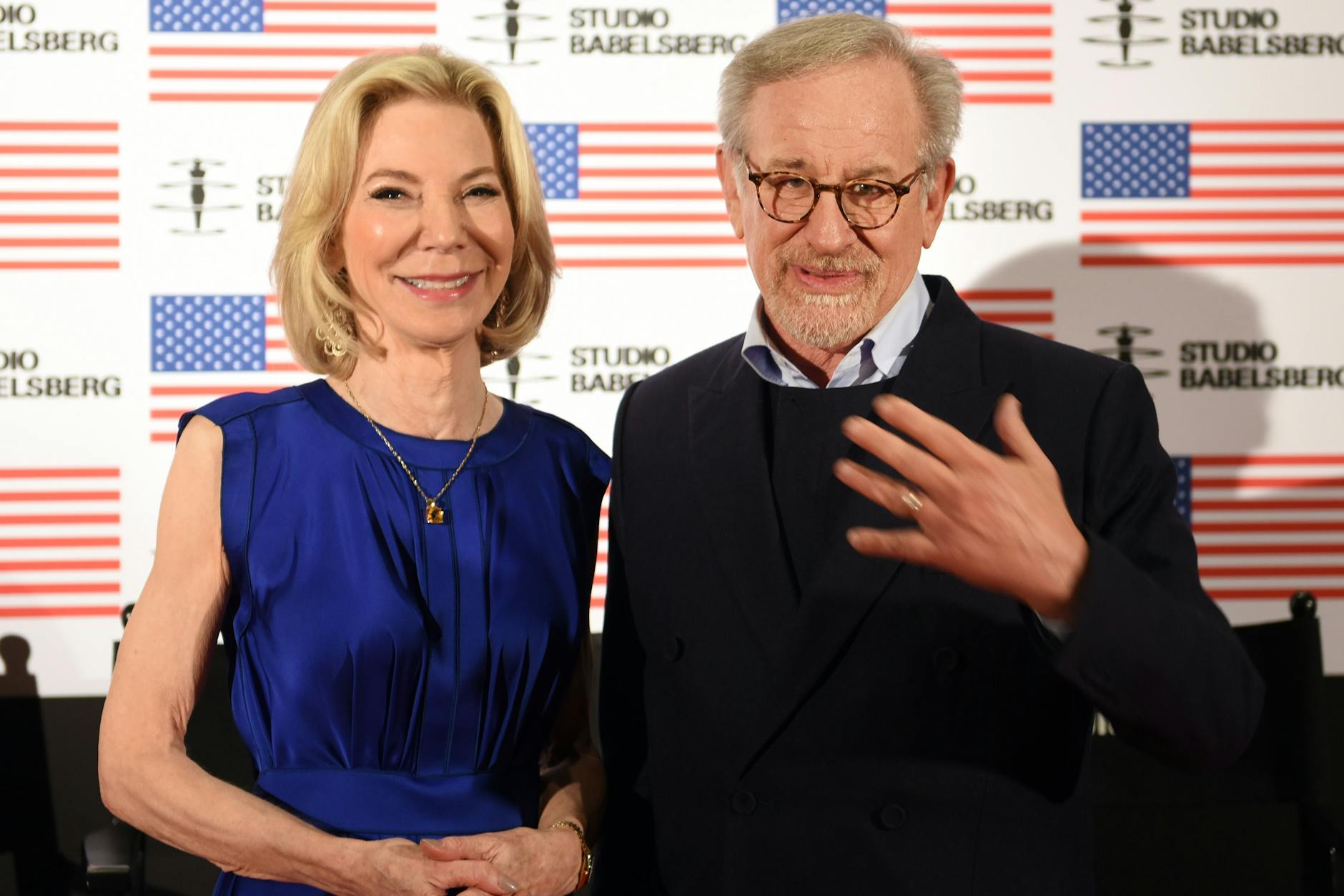 US-Botschafterin Amy Gutmann und Regisseur Steven Spielberg. 