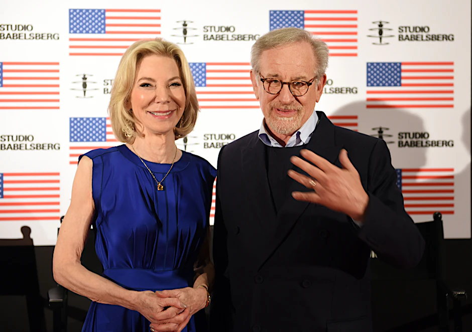 US-Botschafterin Amy Gutmann und Regisseur Steven Spielberg.&nbsp;&nbsp;