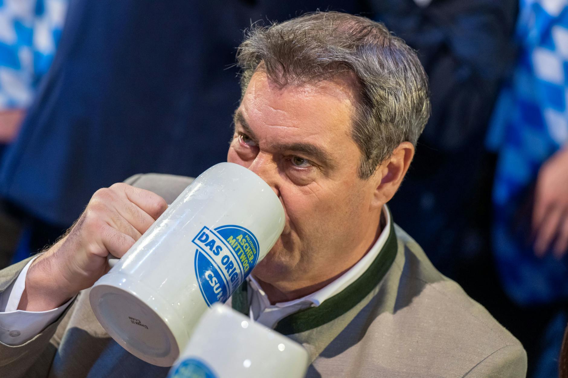 Der CSU-Vorsitzende und bayerische Ministerpräsident Markus Söder beim Politischen Aschermittwoch