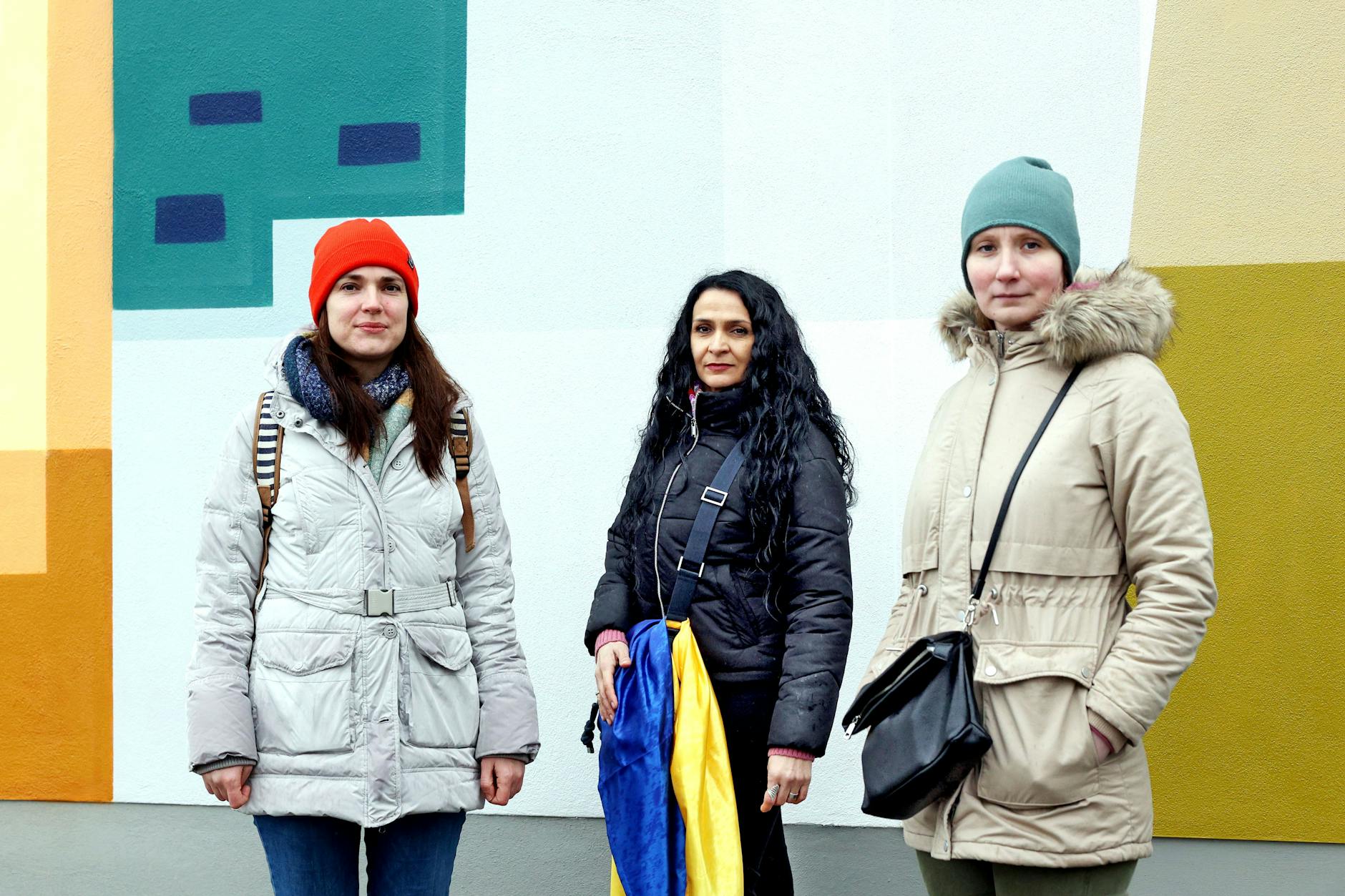 Yuliia Linko, Tamara Savluk und Olesia Malyniuk leben seit 2022 in Berlin.