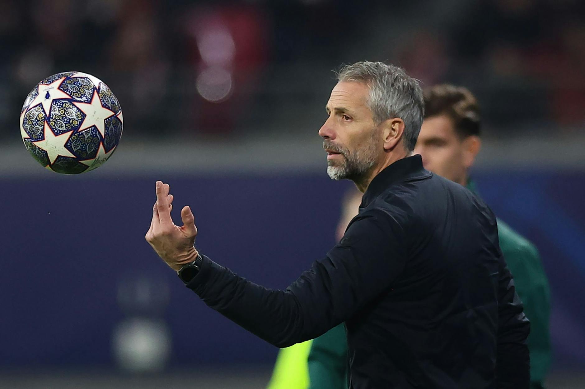 Marco Rose fand in der Halbzeit die richtigen Worte für die Spieler von RB Leipzig.