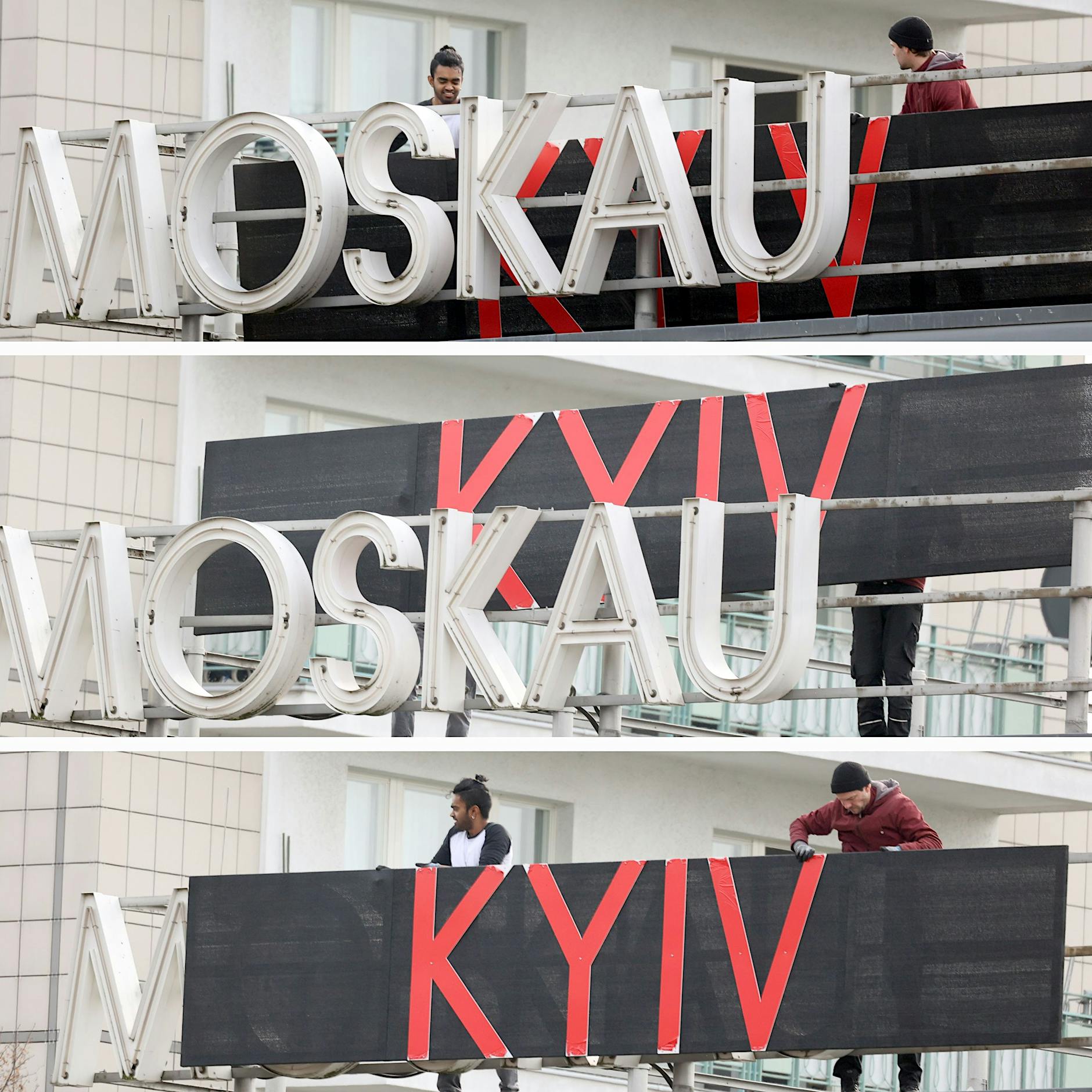 Café Moskau in Berlin heißt kurzzeitig Café Kyiv