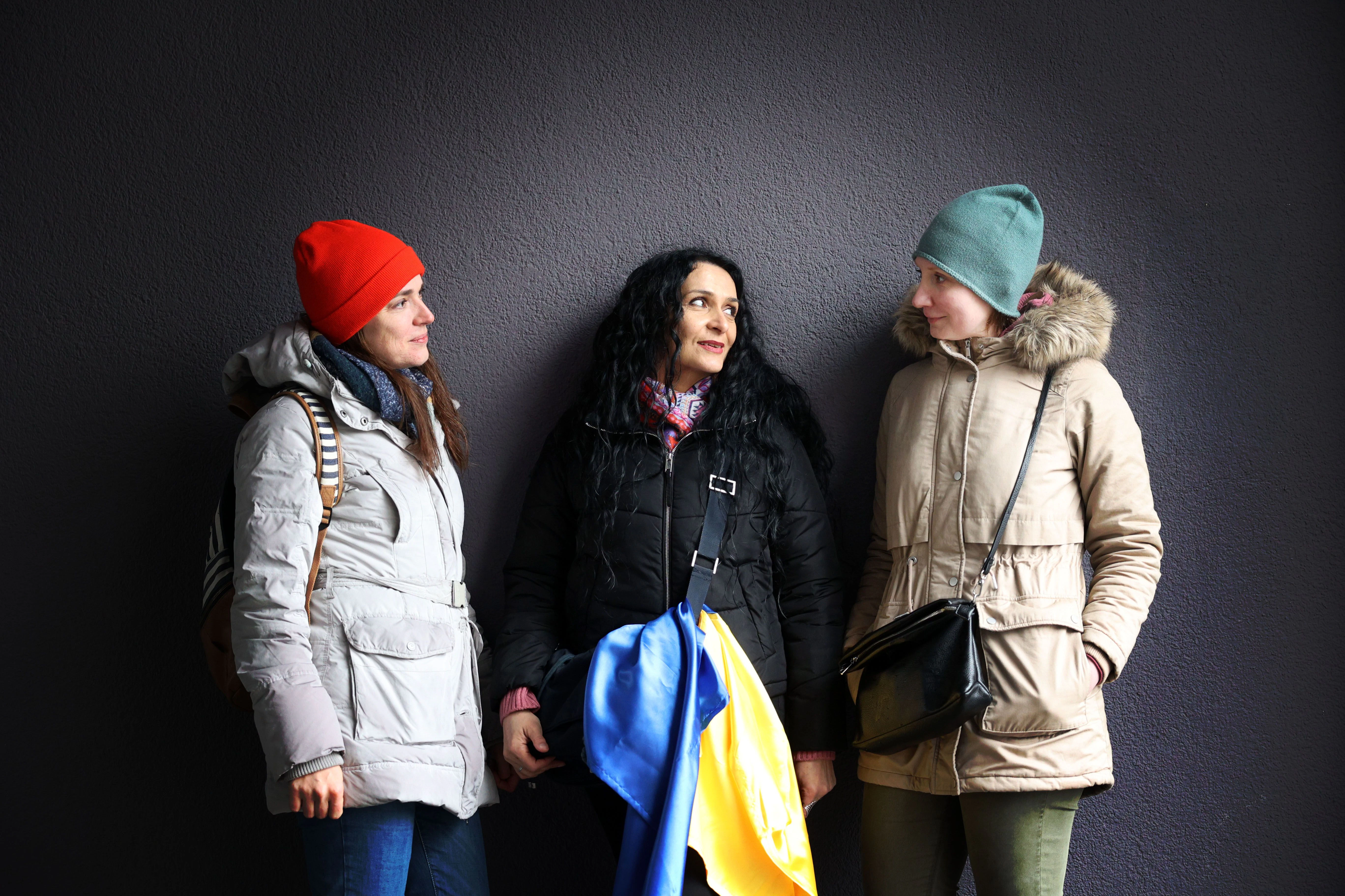 Yuliia Linko, Tamara Savluk und Olesia Malyniuk