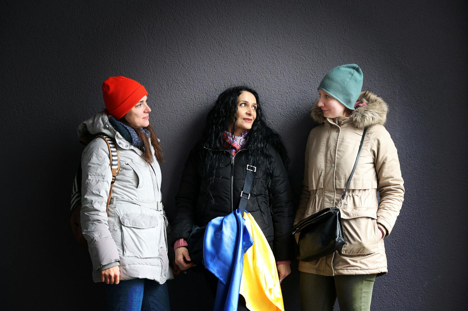 Yuliia Linko, Tamara Savluk und Olesia Malyniuk