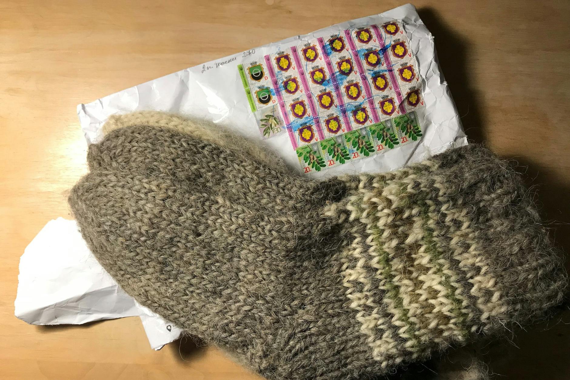 Per Post aus der Ukraine.