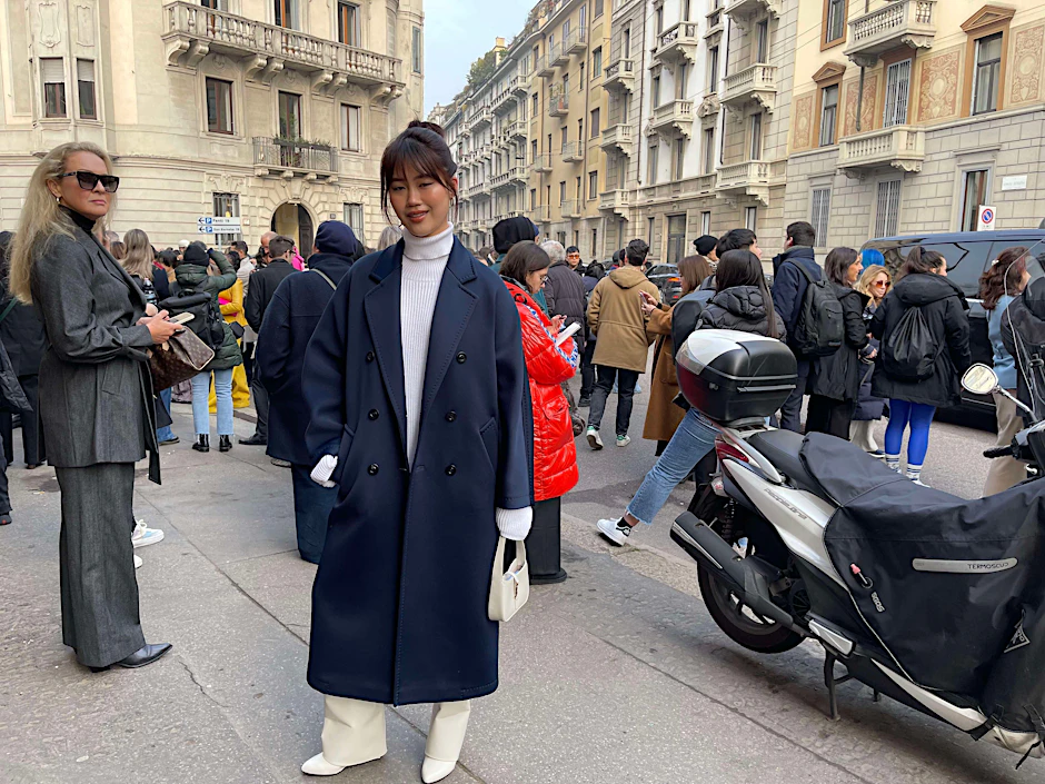 Jihoon Kim bei der Max-Mara-Show auf der Milan Fashion Week.&nbsp;